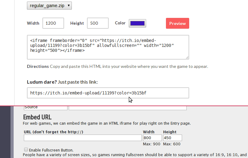 Drag link to embed